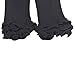 Koly Kids Girls Candy Color Kneepad Socks Leg Warmer Cotton Leggings (Black)
