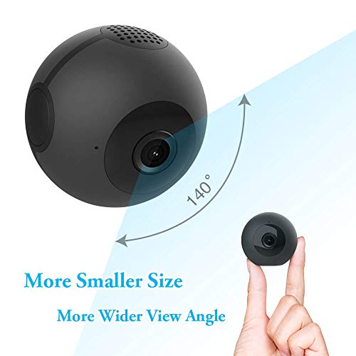 Preisvergleich Produktbild Mini Überwachungskamera, Mica House 1080P / 720P drahtlose tragbare Action-Kamera Motion Detection und IR-Nacht-Version kompakte Indoor / Outdoor-Camcorder16GB (Unterstützung bis zu 64 GB) (schwarz)