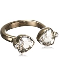 Dyrberg/Kern - Anillo de acero inoxidable con cristal, talla 52