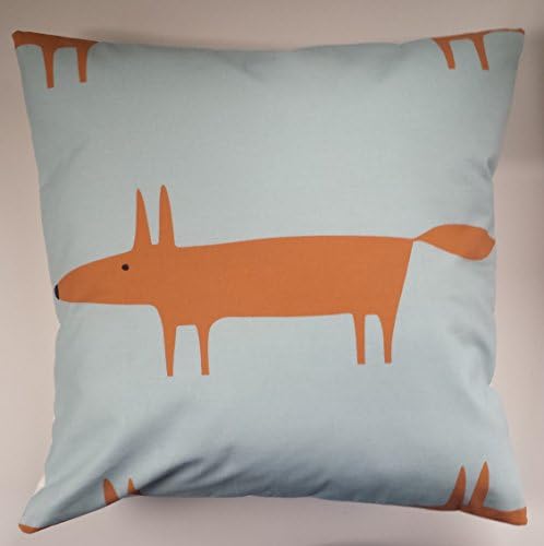 Cushion Cover in Scion Mr Fox Aqua 16"