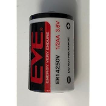 EVE ER14250 1/2 AA Size 1200mAh Lithium Battery Cell: Amazon.co.uk ...