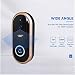 Produktbild HUIJIN1 Smart Video Doorbell Wireless Home Security Anti-Theft Kamera mit Indoor 2-Way Talk, 720P, Night Vision, PIR Motion Detection iOS Android