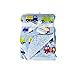 Baby Sherpa Mink Printed Pram Buggy Blanket Wrap Thick, Blue Transport
