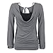Produktbild YOUBan Oberteile Damen Lässige Herbst lose Verband Langarm Top Sommer Kurzarm Shirt Weste Zweiteiler Bluse Vintage Tank Hemdshirt