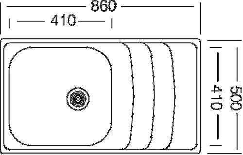 respekta Edelstahlspüle Einbauspüle Spülbecken Edelstahl Spüle Miami 86 x 50 - 3