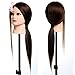 Neverland Beauty 80% Professional Real Hair 20 Inch Hairdressing Equipment Training Heads With Free Clamp For College and Professional Use