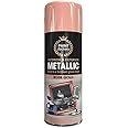 SuperGift.com 400ml Multipurpose Metallic Aerosol Spray Paint Quick Drying Spray For Fast Dry and Excellent Coverage for Metal, Wood, Plastic and More (Rose Gold)