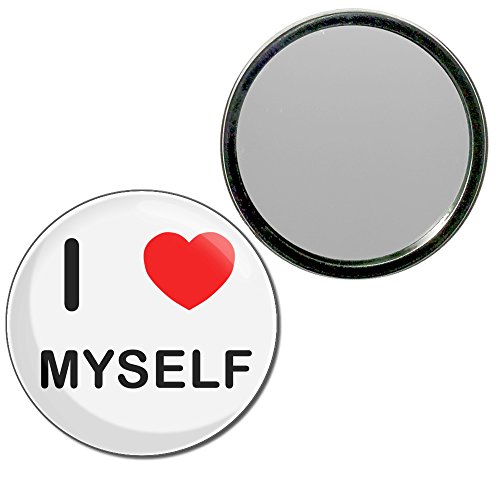 I Love Myself - 77mm Round Compact Mirror
