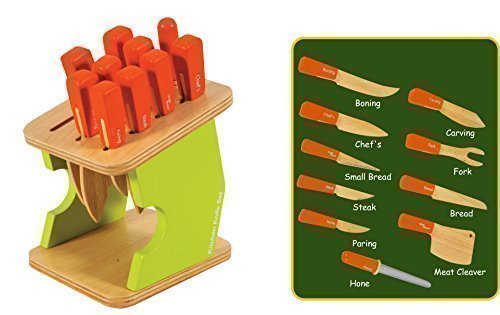 Preisvergleich Produktbild Messerblock,11teilg.ab 3 Jahre