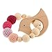 Produktbild MagiDeal Holz Häkeln Perlen Armband Beißring Baby Kid greifen Pflege Spielzeug Zahnring - Vogel 1