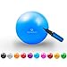 Produktbild #DoYourFitness® Gymnastikball inkl. Luftpumpe & GRATIS Trainingsplan (PDF) | 55cm 65cm 75cm o. 85cm | Anti-Burst-Technology (150kg Belastbarkeit) - robuster Sitzball, Büroball, Fitnessball 55cm / blau