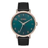 Nixon Damen Analog Quarz Uhr mit Leder Armband A1091-2805-00