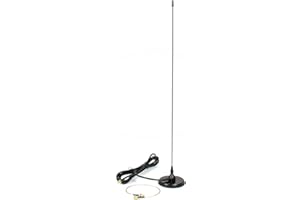 B-TECH Authentic Genuine Nagoya UT-308UV 21-Inch Magnetic Mount VHF/UHF (144/430Mhz) Antenna SMA-Female for BTECH and BaoFeng Radios