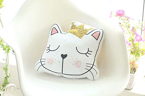 Preisvergleich Produktbild lzpoyaya Entzückendes Karikatur-Plüsch-Kronen-Katzenspielz... weiches Kuscheltierspielzeug, Katzenkissen-Kissen für Kinder 34 cm