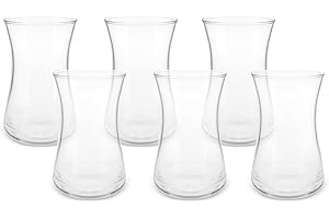 KARACA Heybeli - Juego de 6 vasos de té turco para 6 personas, 170 ml, elegantes y duraderos, aptos para lavavajillas
