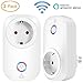 Produktbild Intelligente Wlan Steckdose,Gintenco 2-in-1 WiFi Steckdose set, kein Hub benötigt,kompatibel mit Alexa Echo, Echo Dot,16A 3500W