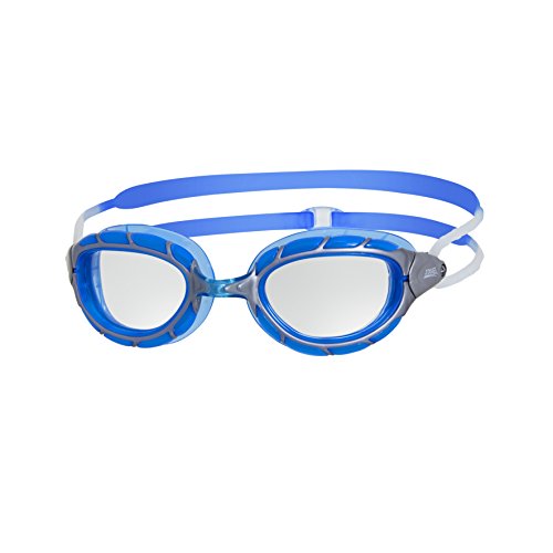 Zoggs Predator Gafas de Natación, sin Género, Azul (Silver/Blue/Clear), Talla única