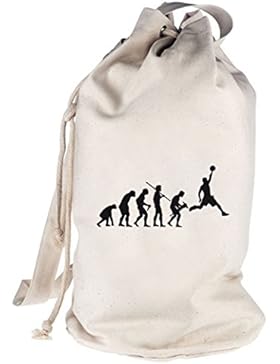 Shirtstreet24, EVOLUTION BASKETBALL, NBA Sport bedruckter Seesack Umhängetasche Schultertasche Beutel Bag