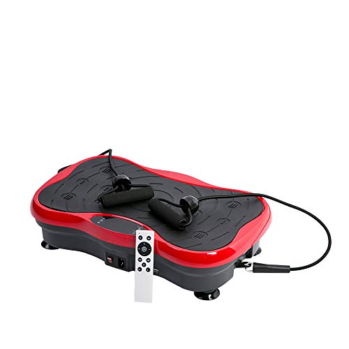 Preisvergleich Produktbild Lecc Vibrations-Plattform-Eignungs-Vibrati... Bluetooth-Sprecher Mit Verlieren Gewicht Ganzkörper-Erschütterungs-Maschine Mit Fernsteuerungs U. Widerstandsbändern Workout-Trainer