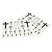 2 Sheets HSC005 Cross Temporary Tattoo Stickers Waterproof Body Art Stickers
