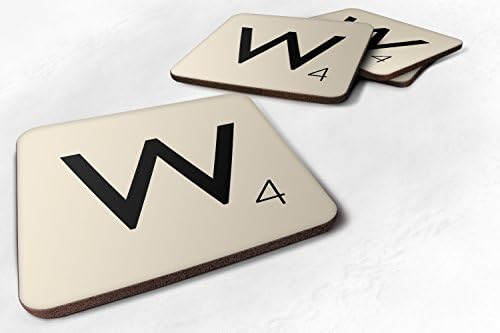 Letter "W" Scrabble Inspired Tile Letter Novelty Game Fun Gift Tea Coffee Cup Mug Coaster - iCaseCreative