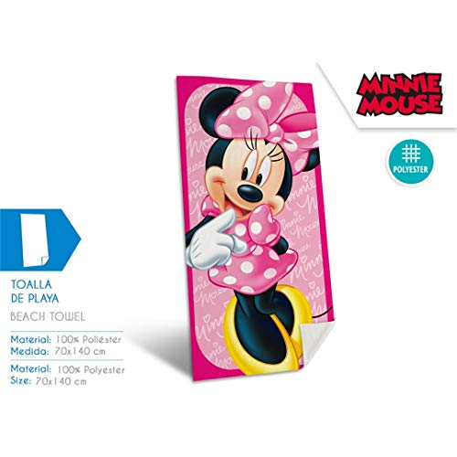 twentyfeet Minnie - Toalla de Playa (100% Microfibra), diseño de Minnie Mouse
