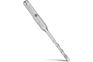 MOXPIFY SDS Plus Foret à béton 5 x 110 mm, avec 4 taillants en carbure et double vis, pour béton, pierre, pierre naturelle