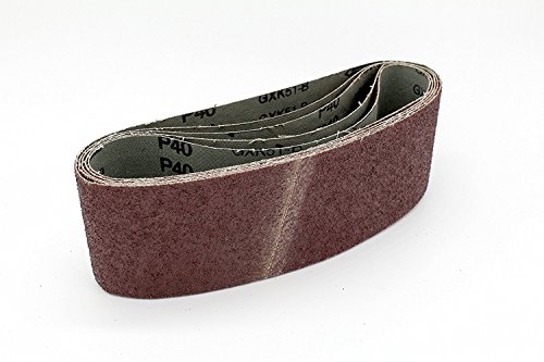 10 Stück Gewebe-Schleifbänder 100 x 560 Körnungen je 2 x 40 / 60 / 80 / 120 / 180 Schleifband Bandschleifer - 2