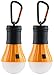 Produktbild AceCamp 2 x Camping Accessories I Zubehör I Hochwertige LED Campinglampe I Lantern Light I Wasserdicht ohne Strom, Doppelpack, Orange Schwarz, 10289-ace