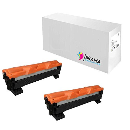 Bramacartuchos – 2 x kompatible Druckerpatronen Non oem Brother TN-1050, TN1050, Brother DCP-1510, DCP-1512, HL-1110, 1112, MFC-1810, TN1050, TN-1050. 1000 Seiten