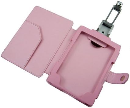 Proxima Direct® Pink Kindle Folio Leather Case Cover With Led Reading Lights for Amazon Kindle 4