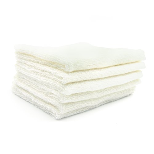 Nurture Naturals Baby Waschlappen Aus Bambus, Tüchern für Babies, farbstofffrei, 25 cm x 25 cm, 6ser Packung-Perfekt Baby Tücher - 6