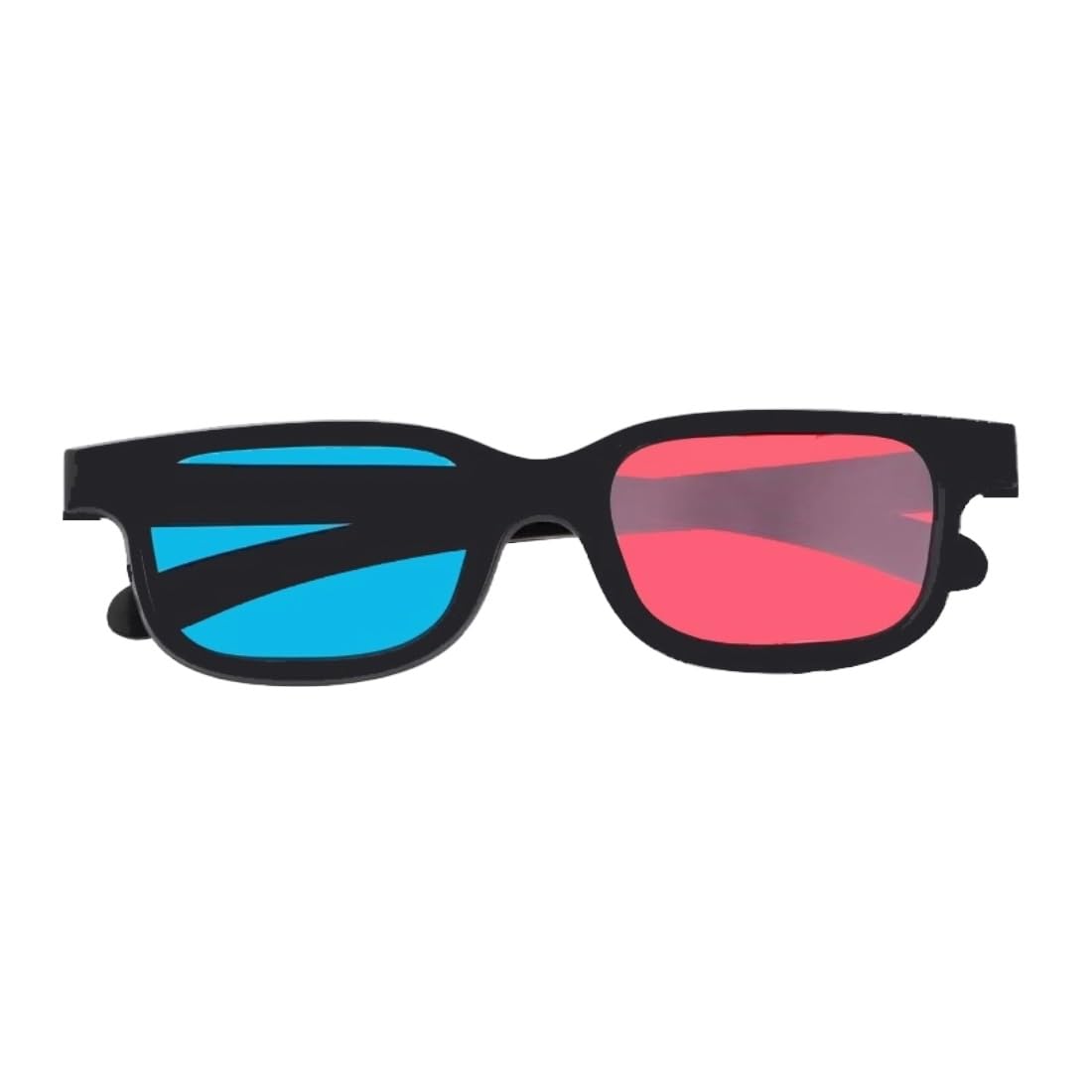 T TS Red-Blue 3D anaglyph Glasses with Case box (1piece in pack) Cyan Anaglyph 3D Glasses for Enjoying Movies, Videos, Images, 3D print,comics and Magazines books