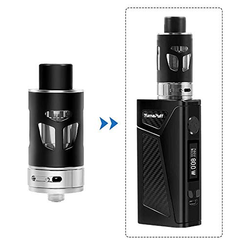 YumaPuff Falcon Cigarette Electronic Atomiser Tank TPD 2ml/D22/0.5ohm E Cig Vape Tank E Cigarette Atomizer, 510 hilos Compatible con Universal Box Mod, Sin nicotina, No E Liquid