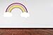 Full Colour Pastel Colour Rainbow and Clouds Girls Bedroom Wall Sticker Decal Kids Bedroom Decoration Nursery Baby Room
