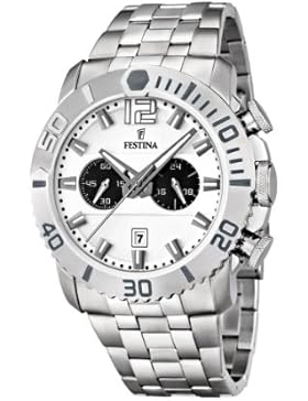 Festina Herren-Armbanduhr XL Chronograph Quarz Edelstahl F16613/1