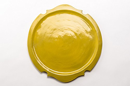 Forme Idea - Bramante Plate in handcrafted ceramic suitable as a gift, wedding lists, birthday, creative artifact, furniture and design. Handmade and made in Italy