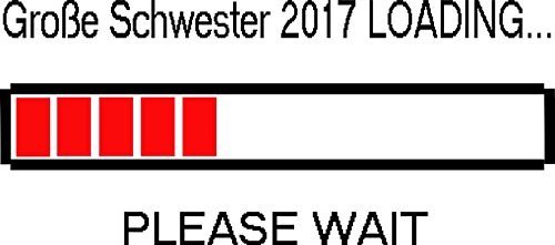 Mister Merchandise Herren Men T-Shirt Große Schwester 2017 Loading Tee Shirt bedruckt Grün