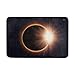 Produktbild GHEDPO Fußmatten Solar Eclipse Elements Door Mat Carpets Indoor Outdoor Area Rugs Office Door Mat Non-Slip for Bedroom Bathroom Living Room Kitchen Home Decorative 23.6x15.7 inch Lightweight