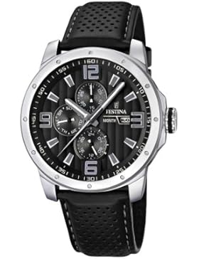 Festina Herren-Armbanduhr Analog Quarz Leder F16585-4