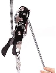 Hominas Kletter Abseilgerät 15KN - Seilbremse Für 9-12mm Seile