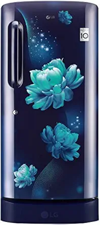 LG 215 L 4 Star Inverter Direct-Cool Single Door Refrigerator (GL-D221ABCY, Blue Charm, Base Stand with Drawer)