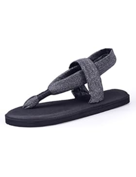 Santiro Zehentrenner Damen Yoga Matte Sohle Sandalen