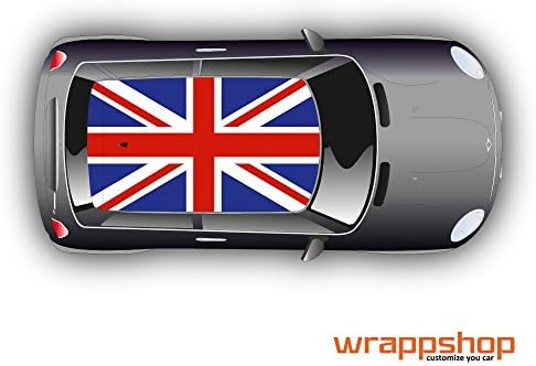 wrappshop UK Flag Decal for Mini Cooper ROOF