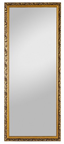 Spiegelprofi Holzrahmenspiegel Pius 70x170cm incl. Aufhänger golden
