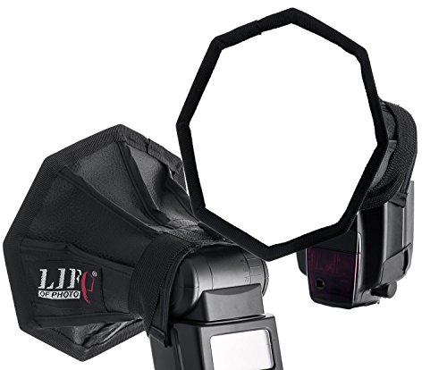Softbox Difusor Speedlight Portátil Plegable Octagon Flash Camera Speedlite Flashgun Vida de la Foto 12 Pulgadas