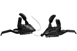 Shimano Altus ST-EF500 EZ fire plus STI set, 2-finger lever, 3 x 8-speed, black