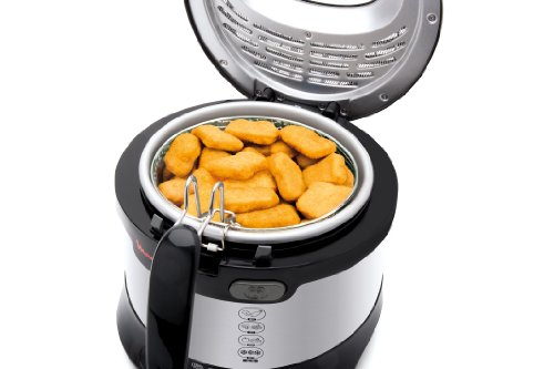 Moulinex AF 133D Fritteuse Uno M / 1600 Watt / wärmeisoliert / 1 kg Fassungsvermögen, edelstahl-schwarz - 6