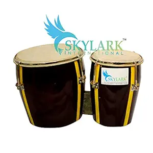 Skylark Musicals Wooden Bongo Drum (Coke Yellow)