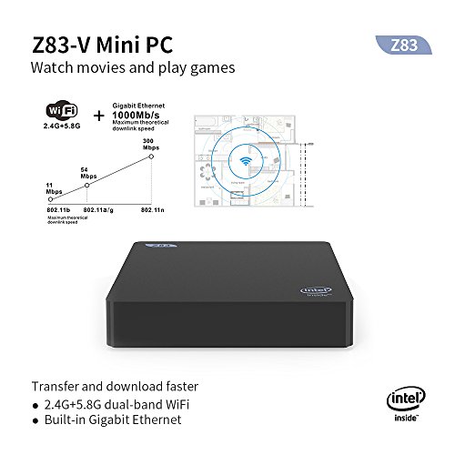 Beelink Z83-V Mini PC Intel Atom X5-Z8350 Processor DDR3 2G System Disk 32G 2 4G 5 8G WiFi Dual Screen Display Windows 10 Desktop PC reviews Beelink Z83-V Mini PC Intel Atom X5-Z8350 Processor DDR3 2G System Disk 32G 2 4G 5 8G WiFi Dual Screen Display Windows 10 Desktop PC